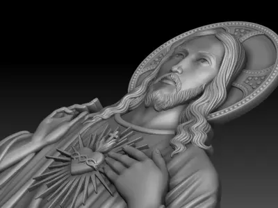 Sacred Heart of Jesus 3 3D print model
