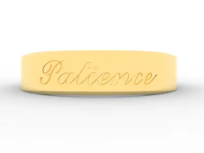 Patience Ring Female Gold 3D print model