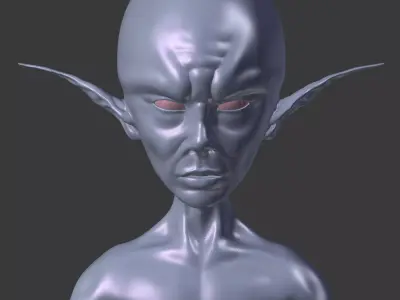 HomoRattus alien 3D model