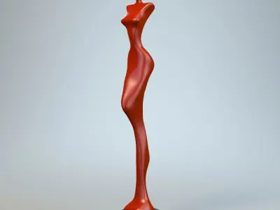 Woman Sculpture P 3D print model