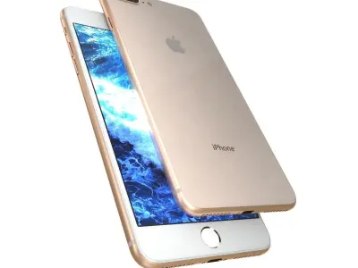 Apple iPhone 8 Plus Gold 3D model
