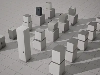 Scotsman Ice Maker - 15 Models Low-poly 3D model