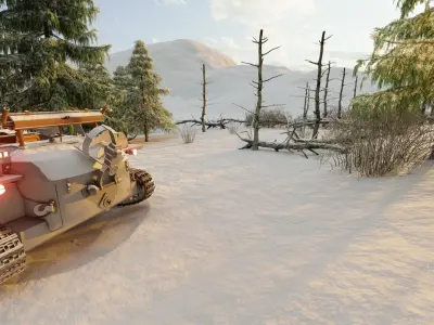 KUBELWAGEN IN THE SNOW 3D model