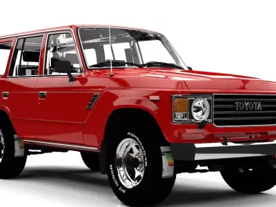 TOYOTA SAMURAI J88  Low-poly 3D model