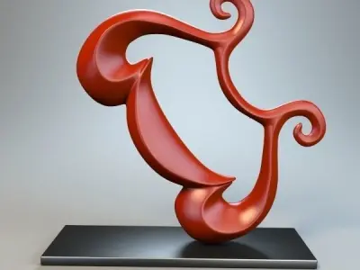 Abstract Figure 3D model 21