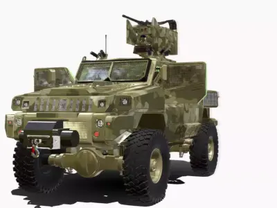 mrap 4x4 matador Low-poly 3D model