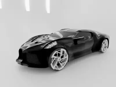 Bugatti Chiron car blender model 3D model