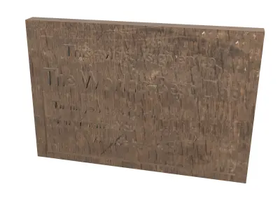 Plaque awarded to the best Dad 3D print model