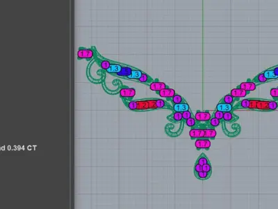 Wing Necklace 3D print model