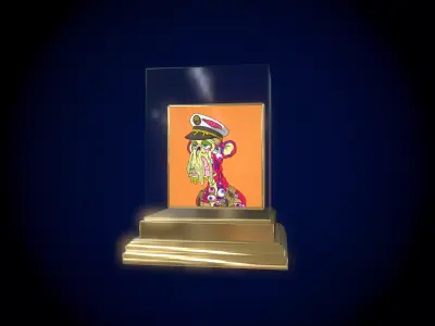 Mutant Ape 12 Gold Club Low-poly 3D model