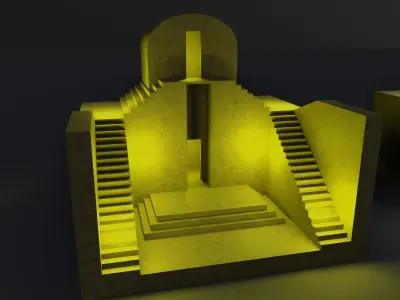 Miniature 3D Printing Structure Type-5 3D model