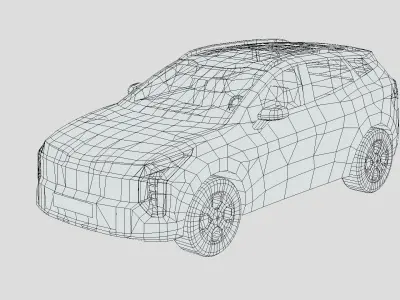 Kia Sportage 2025 Low-poly 3D model