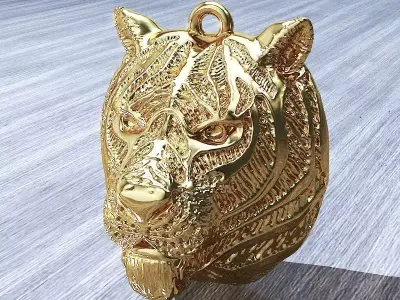 Tiger head 3D print model order