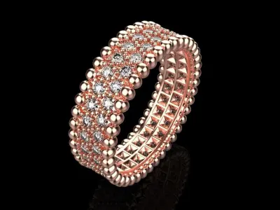 milgrain wedding  ring model 901 3D print model