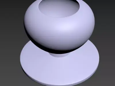 Empty Flower Vase Low-poly 3D model