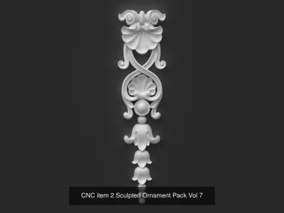 CNC Sculpted Ornament Pack VOL 7 3D Model Collection