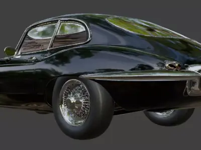 1961 Jaguar E Type for 3D Printing 3D print model