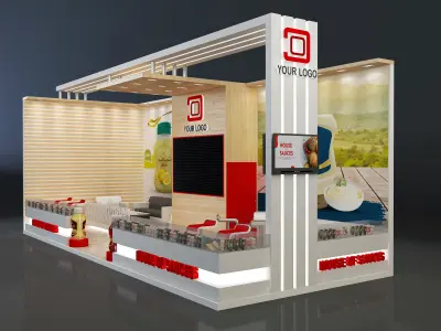  Booth Exhibition Stand a638c 3D model