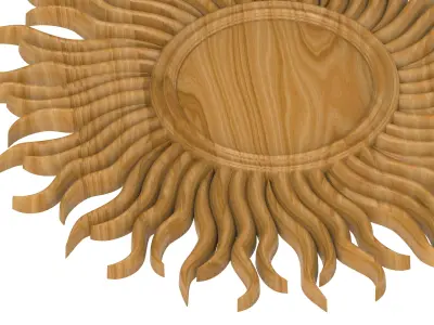 Carved picture frame STL 3D model 77