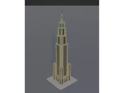 Art Deco Style Skyscraper 3D model