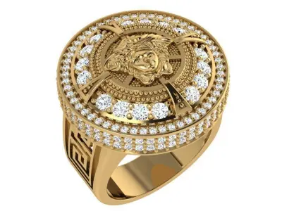 Round Fashion  Diamond Ring 4053 3D print model