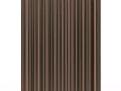 Cornice Classic Curtain 02 Gold Low-poly 3D model