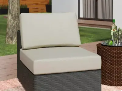 Tripp Patio Chair with Sunbrella Cushions 3D model