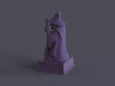 Halloween Witch Trophy 3D print model