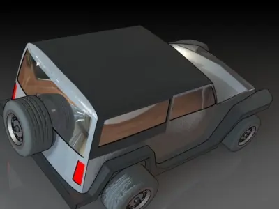 Jeep Wrangler Free 3D print model