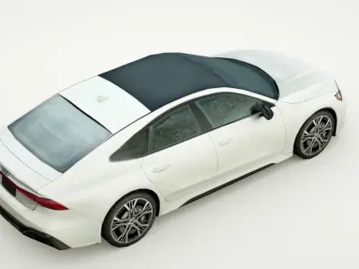 Audi A7 2022 Low-poly 3D model