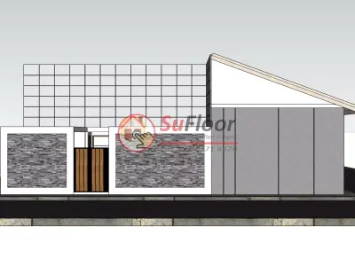House 14x11m code 664 - Sketchup 3D model 3D model 3D model