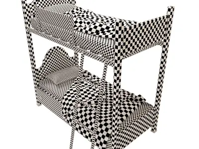 Sonia Bunk Bed for Youth 3D model