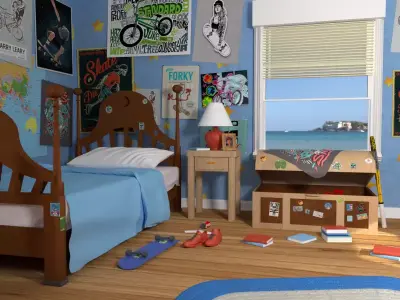 Andys room  - Part 2 3D model
