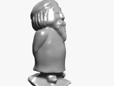 Wizard Statue 3D model