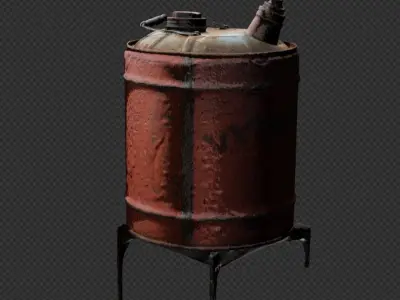 Old Oil Canaster  3D model