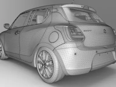 Suzuki Swift 2020 Interior 3D model