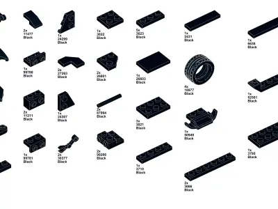 MocBricks3D - MK27003 - Lambo Sian 3D print model