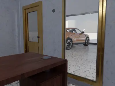 Car Show Room 3D model