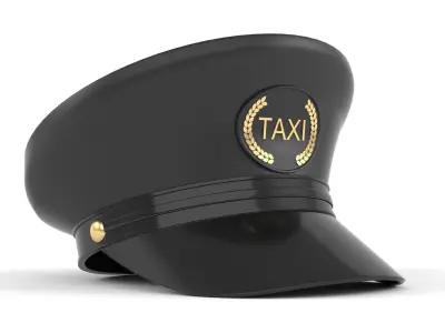 Taxi Driver Cap 3D model