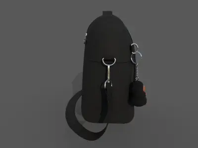 Bag 1 kipling backpack Free low-poly 3D model