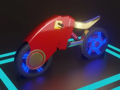Scifi Bike 3D model