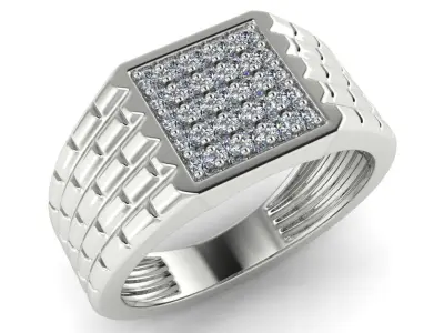 light weight gold diamond rings-C111116SKCH2025982-wt-5-10 3D print model