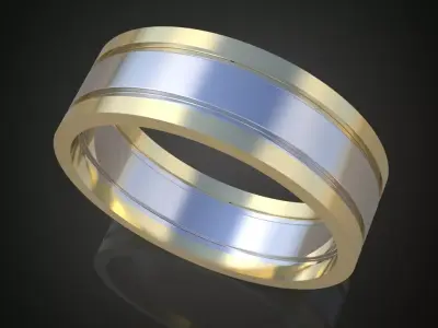 Ring 3D model 0110 printable model4 Free 3D print model
