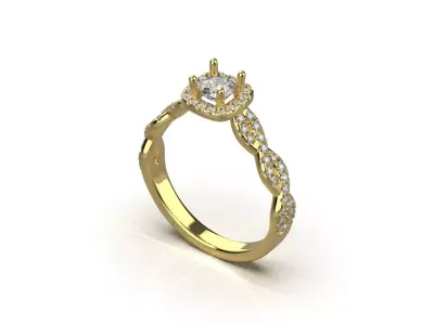 ring code 208 3D print model