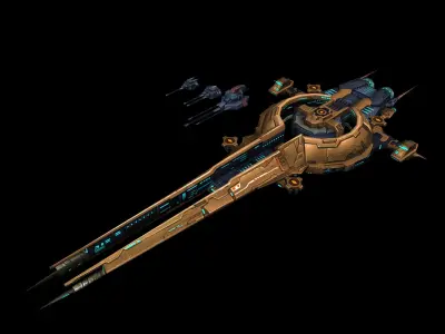 Battlestar - Battleship 03 3D model