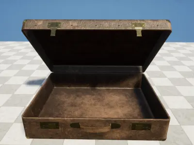 Briefcase Low Poly Game Ready Unreal Engine Low-poly 3D model