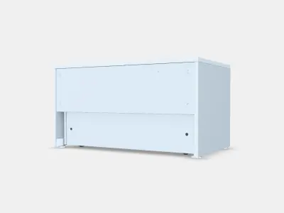 SMASTAD Bench with toy storage 4 Low-poly 3D model