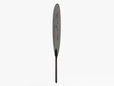 Japanese Fan Uchiwa Low-poly 3D model