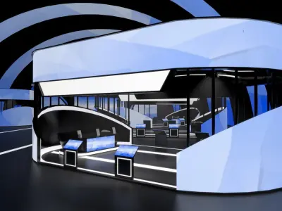 Virtual Stage 3d Model 3D model