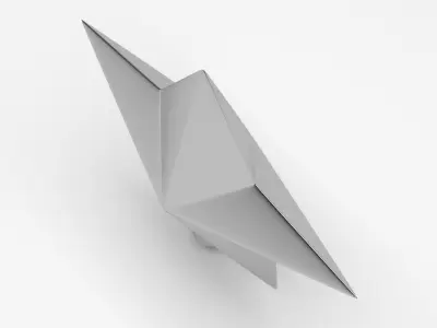 Christmas Tree Silver Star Tree Topper 3D model